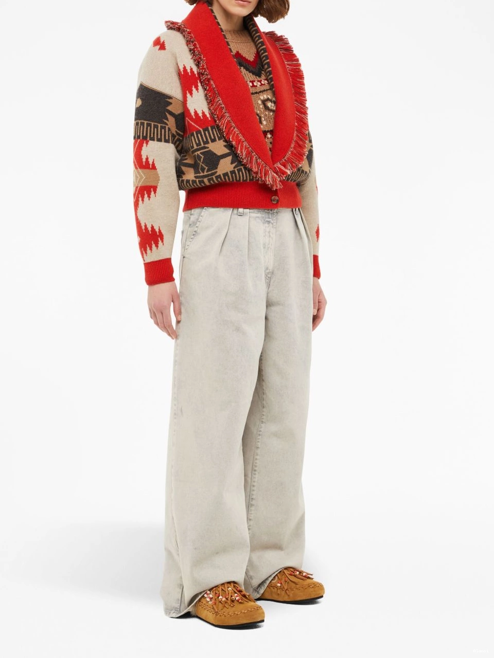 Affordable Alanui Women bomber cardigan jacquard Icon 0707